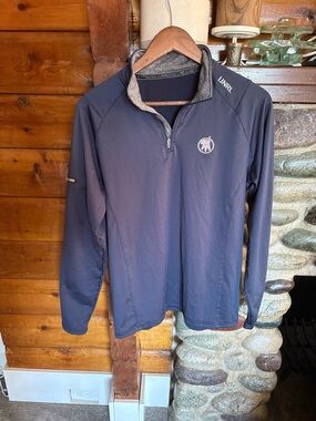 Limited UNRL x Barstool spittin’ chicklets/Pink Whitney Quarter Zip Navy Men’s M